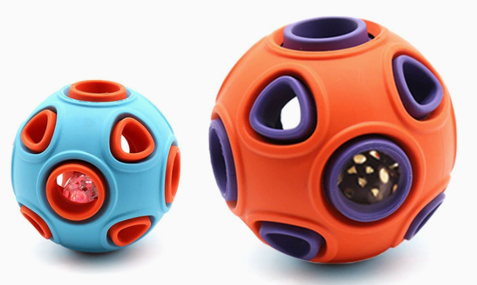 Sound & Light Double-Layer Dog Ball